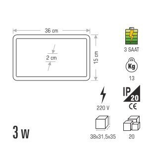 CATA CT-9178 EXIT ÇIKIŞ ARMATÜRÜ LEDLİ 3 SAAT AKÜLÜ
