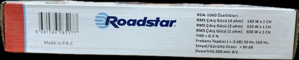 ROADSTAR RDA-1060--600 WATT MONO OTO AMFİ