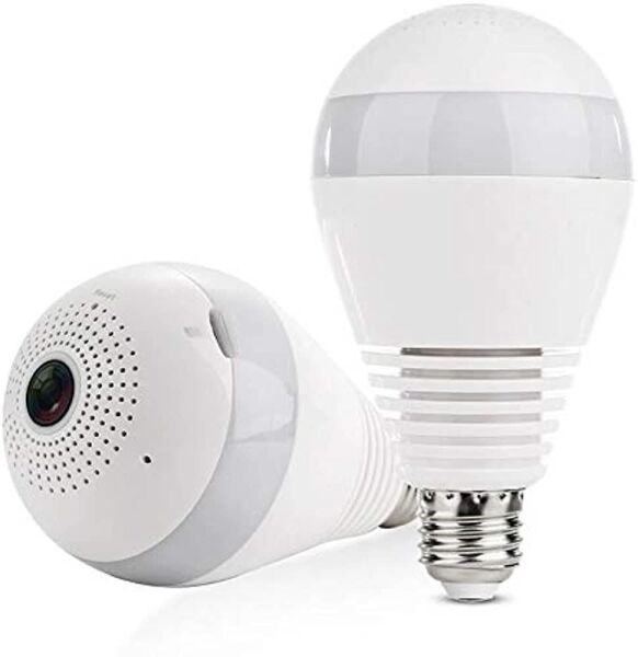 GLRTECH V9 V-01 360 DERECE WİFİ MİCRO SD KAYITLI E27 DUYLU AMPÜL KAMERA GECE GÖRÜŞLÜ