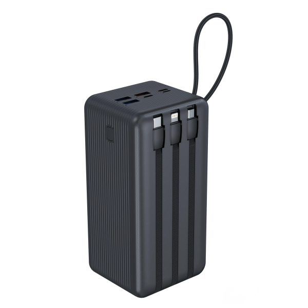 HEPU HP-255 50.000 mAh Süper Kapasiteli 22.5W PD Hızlı Şarjlı Powerbank – 3 Kablolu LED