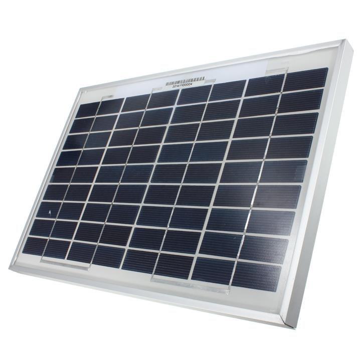GÜNEŞ PANELİ 10 W POLİ KRİSTAL 24X36 CM İTHAL 12 VOLT