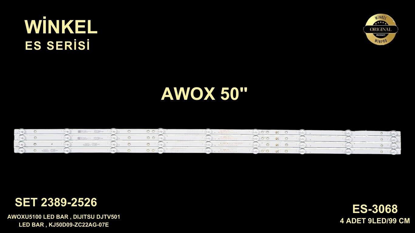 TV  LED BAR 2389-2526 TAKIM 4 LÜ- KJ50D09-ZC22AG-Q50D15303004099BTREV1-WİNKEL