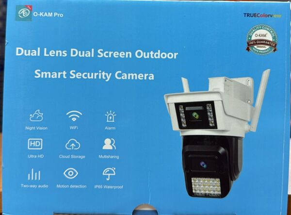 O-KAM 3040 Wifi 2 Lens 3 Görüntü Mikrofon + Hoparlör + Işık + Onvif Kamera 3+3MP