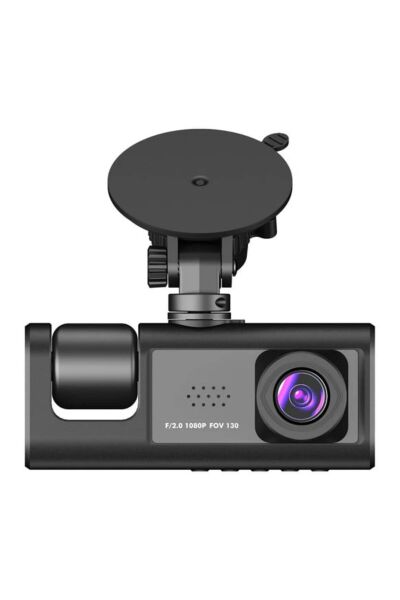 BLİC BLM-86 ARAÇ KAMERASI 3'' EKRAN + WİFİ + SES + FULLHD + ÜÇ KAMERA+ 170 DERECE GENİŞ AÇ
