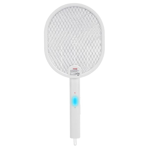 Asonic AS-A26 Beyaz 1200mAh 3000V Çıkış UV Işıklı Şarjli Katlanabilir Askılı Raket Sinek