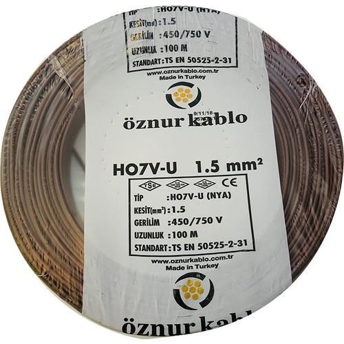 ÖZNUR 1,5 mm. NYA KABLO KAHVE