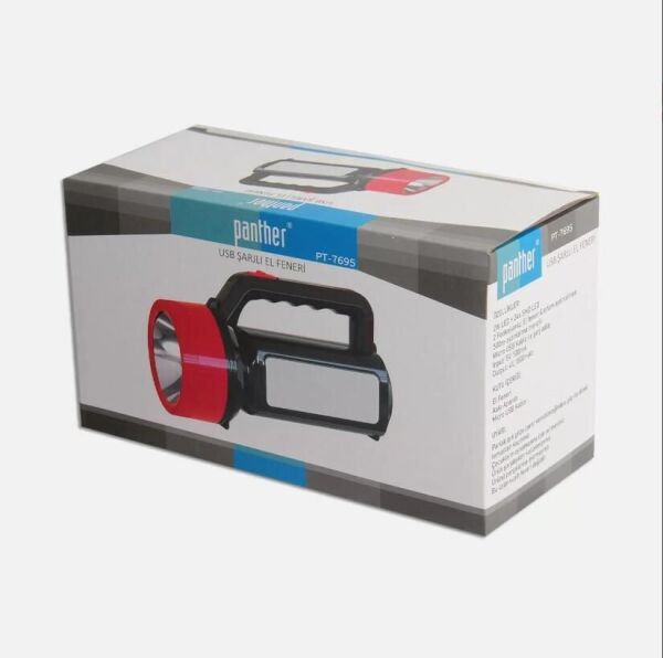 PANTHER PT-7695 USB ŞARJLI EL FENERİ