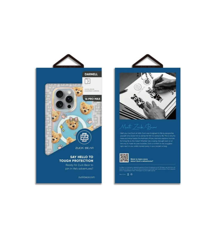 ZuckBear iPhone 16 Darnell Frosted Laser Magsafe Kapak