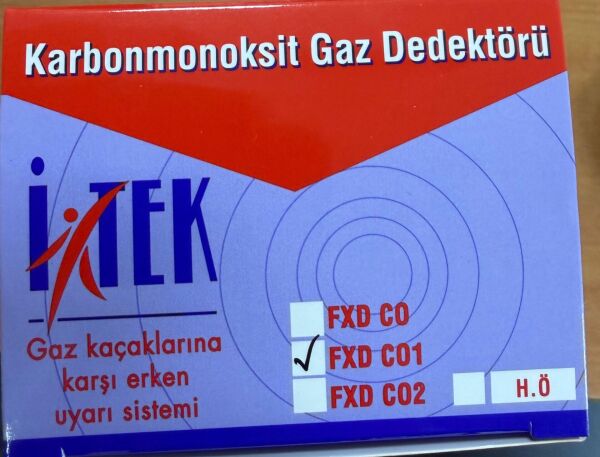 KARBONMONOKSİT GAZ DEDEKTÖRÜ İTEK  FXD C01