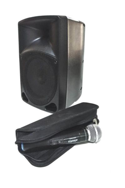 ATAK RS 75 BT+USB-8 INÇ 75 WATT-2 ADET UHF EL TELSİZ MİKROFONLU ŞARJLI ANFİ