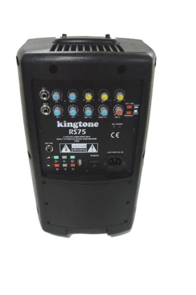 ATAK RS 75 BT+USB-8 INÇ 75 WATT-2 ADET UHF EL TELSİZ MİKROFONLU ŞARJLI ANFİ