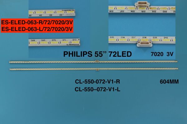 LCD LED-2119 2 Lİ ÇUBUK-55pus7101-LK10024666-A0-11800821-A0-CL-550-072-V1-WİNKEL