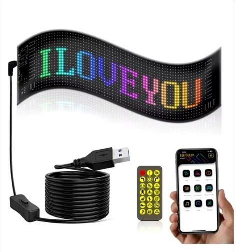 PİXEL LED PANEL 16X64 DİJİTAL EKRAN YAZI VE ANİMASYON BANTLI BLUETOOTH