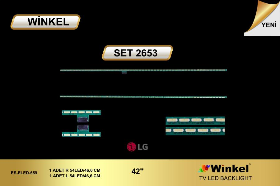TV LED BAR -2653 2 Lİ CUBUK LG 42LM640S, 42LM660S, 42LM670S, 42LM760S, LED BAR, 6922L-0023