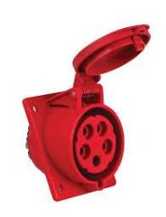 METE ENERJİ 5x32A IP44 MAKİNE  PRİZİ EĞİK (VİDALİ BAĞ)