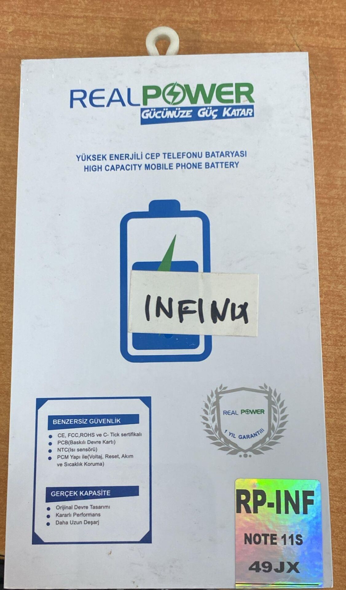 CEP TEL BATARYA İNFİNİX NOTE 10 PRO 49JX REALPOWER