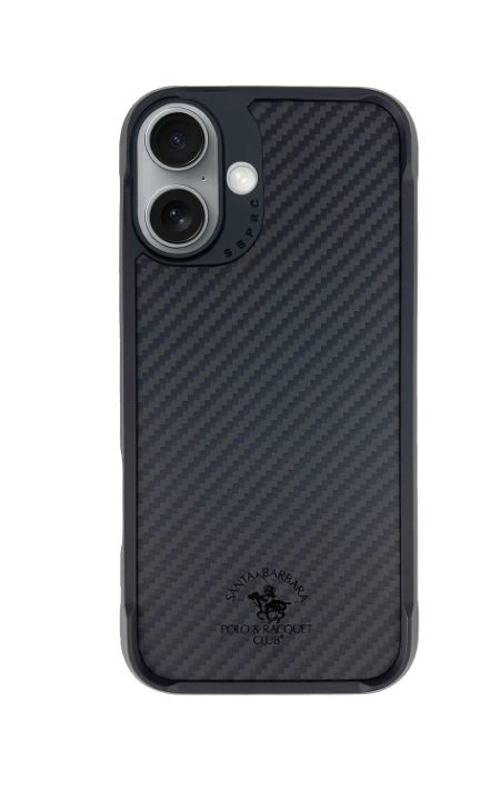 Santa Barbara Polo Racquet Club iPhone 16 Elvis Karbon Magsafe Kapak