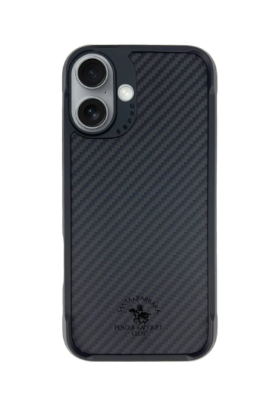 Santa Barbara Polo Racquet Club iPhone 16 Elvis Karbon Magsafe Kapak