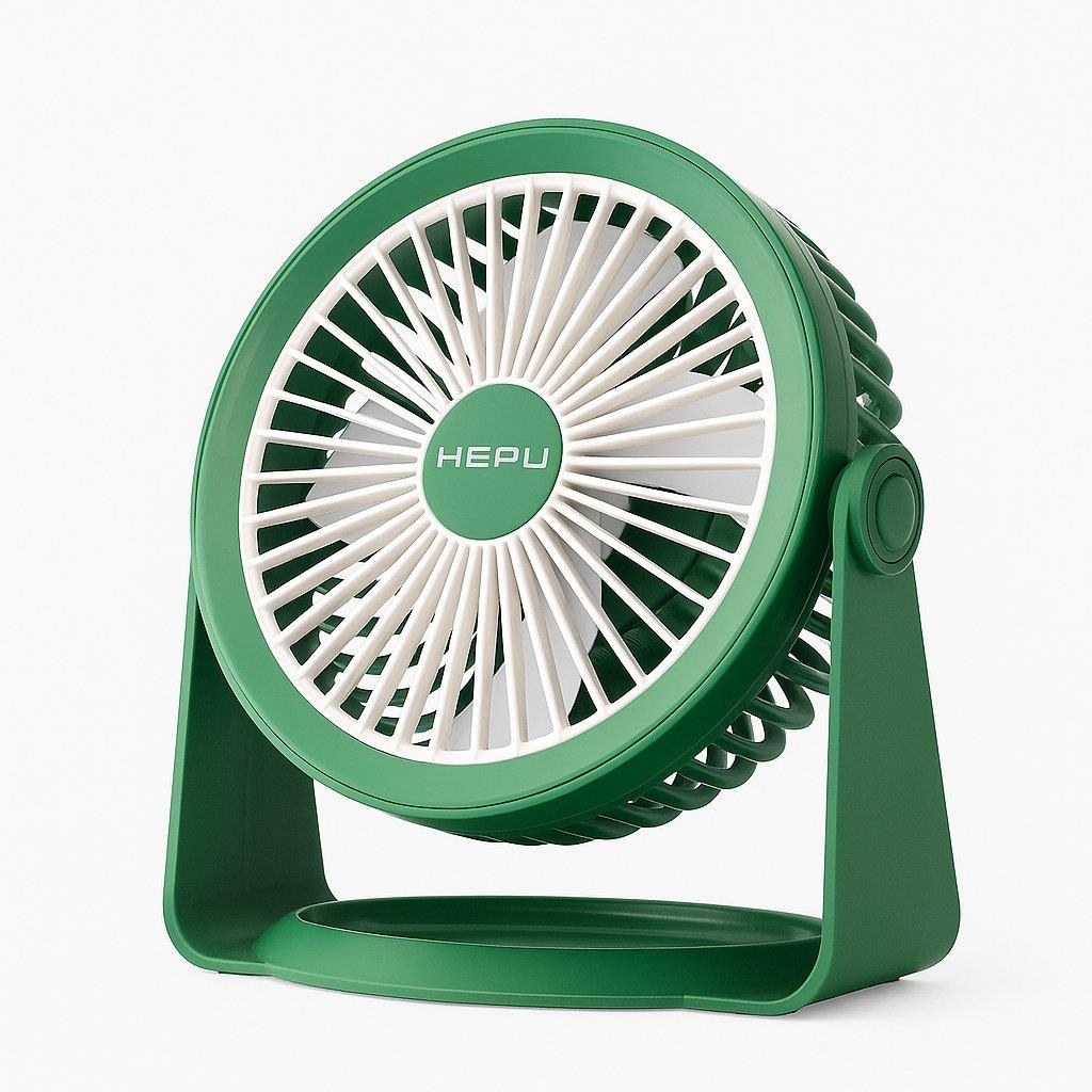 HEPU HP-F06 USB Şarjlı Sessiz Masaüstü Mini Fan