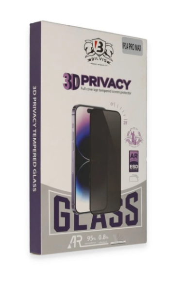 Newface iPhone 16 Pro Max Bilvis 3D Hayalet Cam Ekran Koruyucu