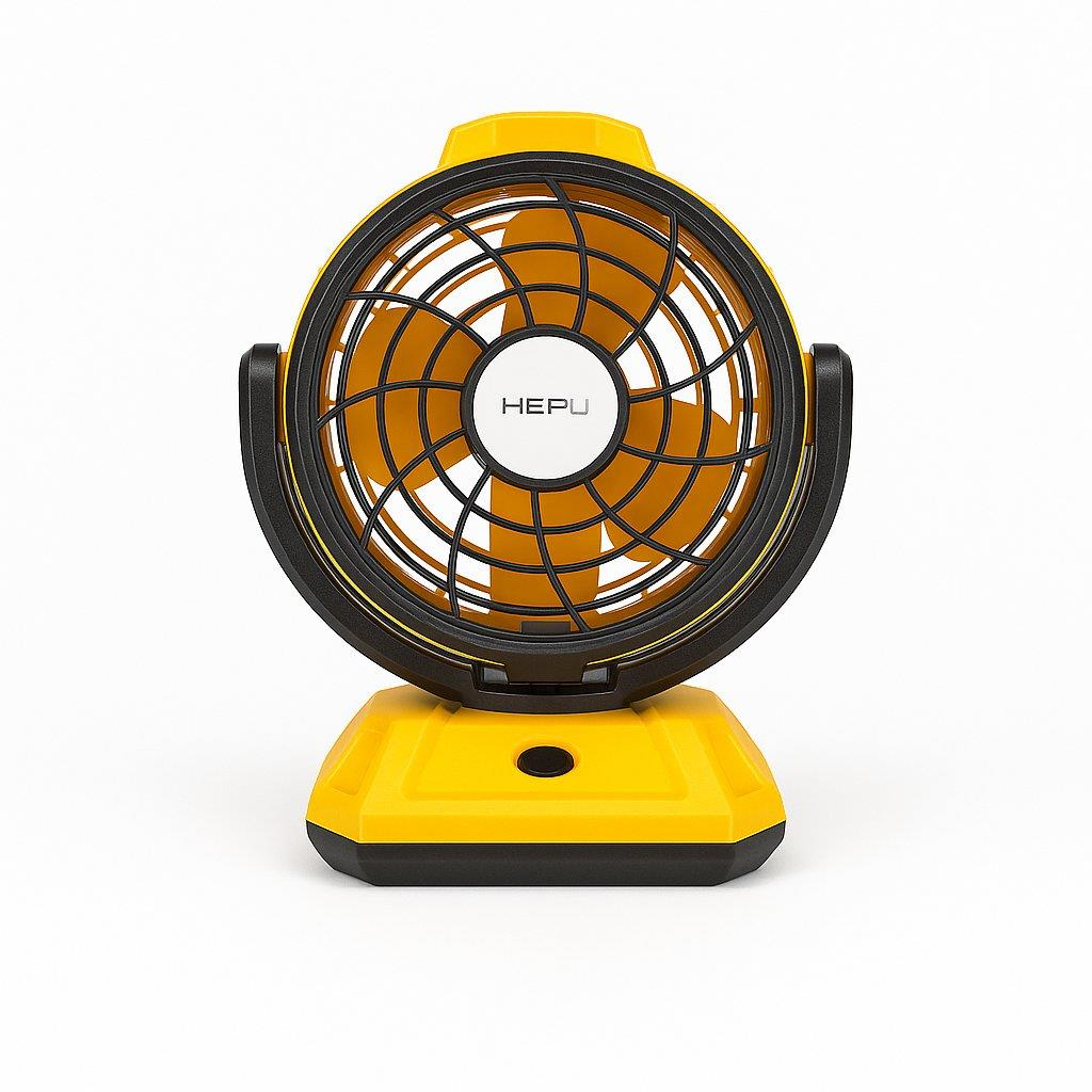 HEPU HP-F878 8'' 20CM Kablosuz Otomatik Masaüstü Fan – 7200mAh Yüksek Kapasiteli Batarya