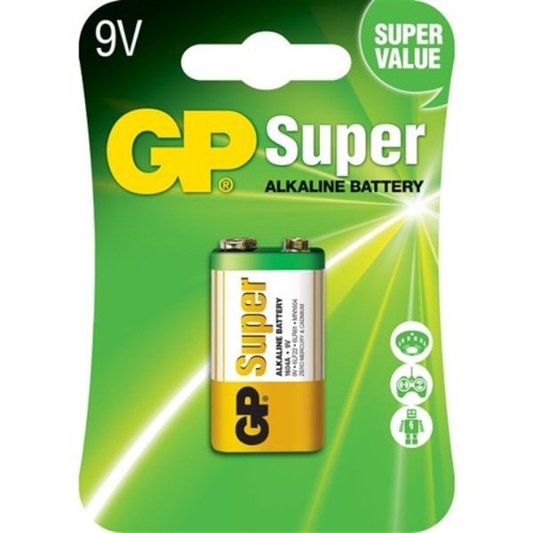 GP 9 V ALKALİNE PİL 1 ADET FİYATIDIR