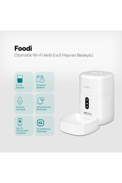 ttec 2EHB02 Foodi Otomatik Wi-Fi Akıllı Kedi/Köpek