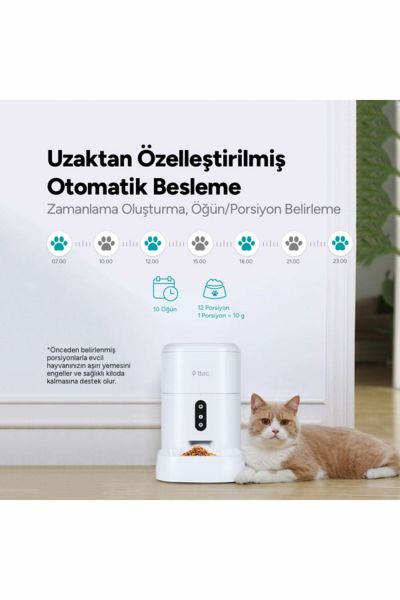 ttec 2EHB02 Foodi Otomatik Wi-Fi Akıllı Kedi/Köpek