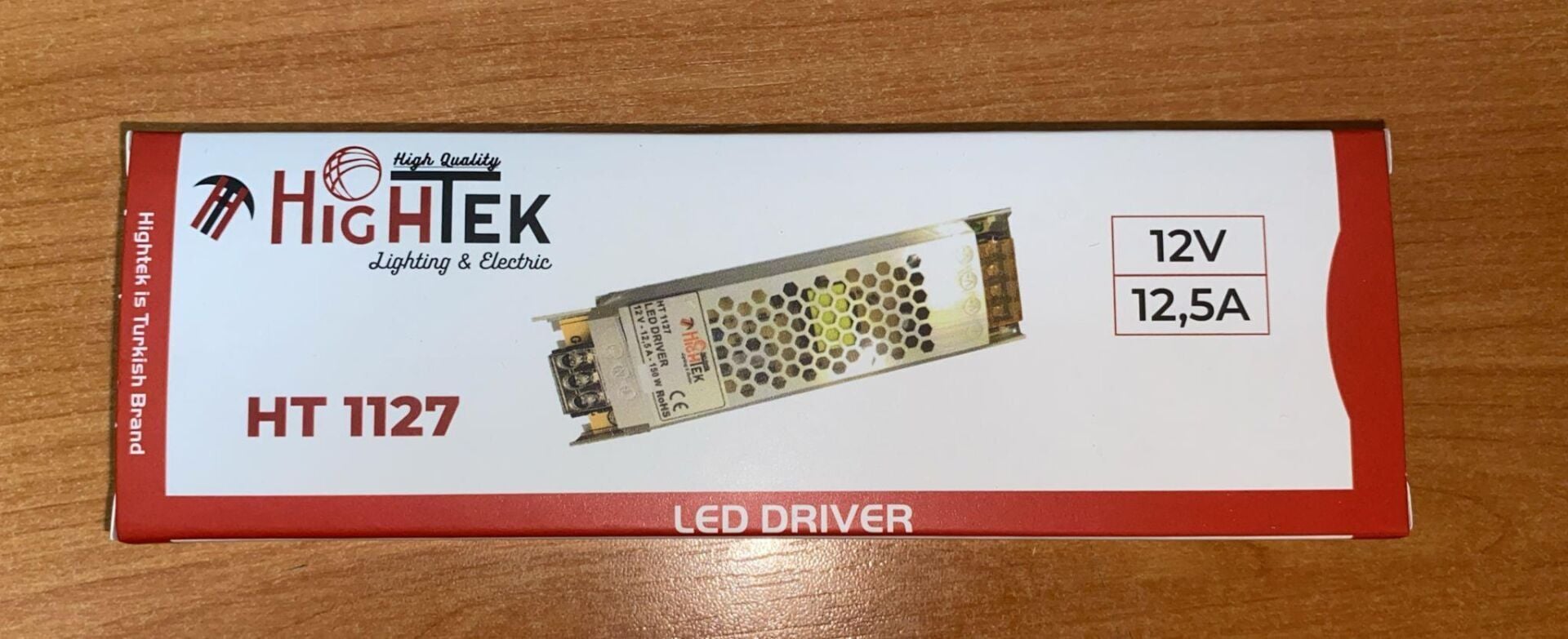 12 VOLT 12,5 AMPER  METAL SLIM  KASA  ADAPTÖR HİGHTEK HT 1127