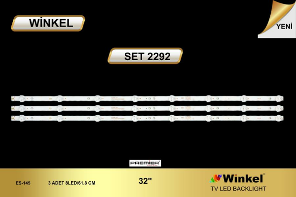 LCD LED-2292 TAKIM 3 LÜ-32PFL3045-32PFL3045-D32KH1000- GEN145-WİNKEL