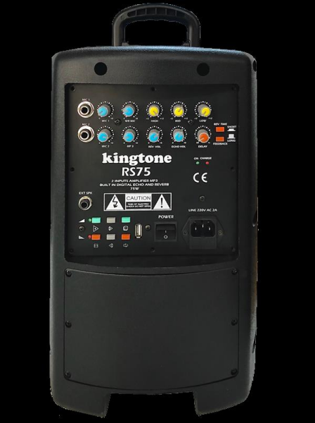 ATAK RS 75 BT+USB-8 INÇ 75 WATT-1 ADET TELSİZ KAFA MİKROFONLU ANFİ