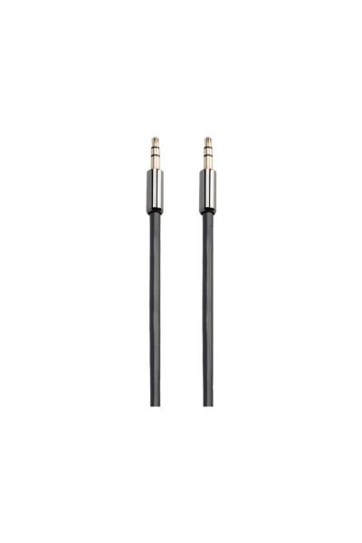T.TEC 2AK01 3.5mm AUX Stereo Ses Kablosu 1m Siyah
