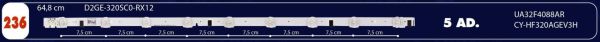LCD LED-005 TAKIM 5 Lİ-UE32F5070SSXTK-UE32F5070 D2GE-320SC0-R3-65 CM-C236-M25-GEN