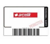 Barkodlu Logo ve Seri Numaralı Personel Takip Kartı (10 lu paket)