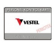 Barkodlu Logo ve Seri Numaralı Personel Takip Kartı (10 lu paket)