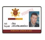 Barkodlu, İsim, resim, logo ve bilgi girişli personel yaka kartı (10 lu paket)