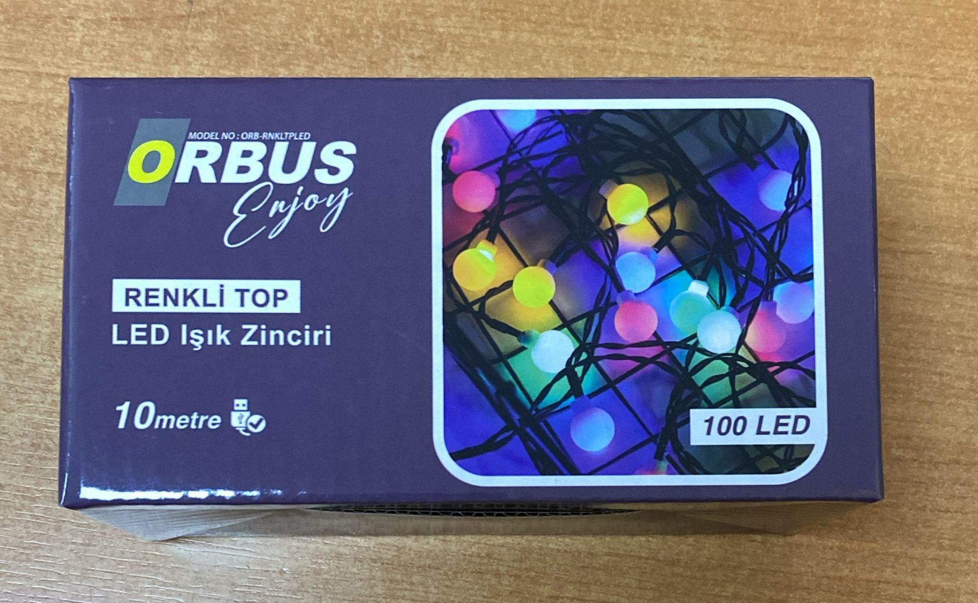 ORBUS 100 LEDLİ USB'Lİ 10MT RENKLİ TOP YILBAŞI SÜSÜ
