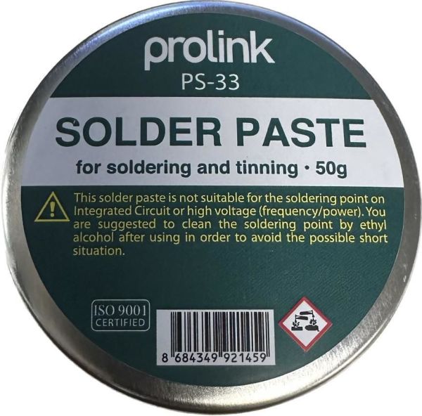 PROLİNK PS-33 LEHİM PASTASI TENEKE 50 GR