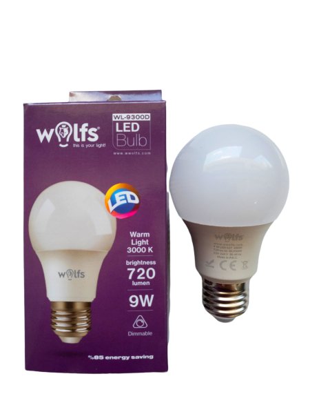 WOLFS WL-9300D 9W 3000K DİM EDİLEBİLİR LED LAMBA
