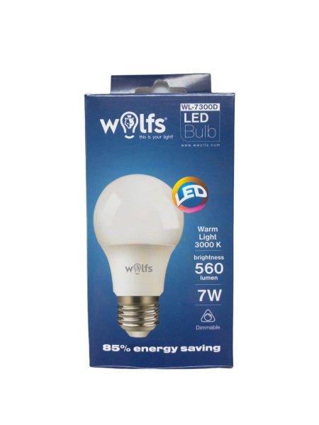WOLFS WL-7300D 7W 3000K DİM EDİLEBİLİR  LED LAMBA