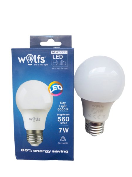 WOLFS WL-7600D 7W 6000K DİM EDİLEBİLİR  LED LAMBA