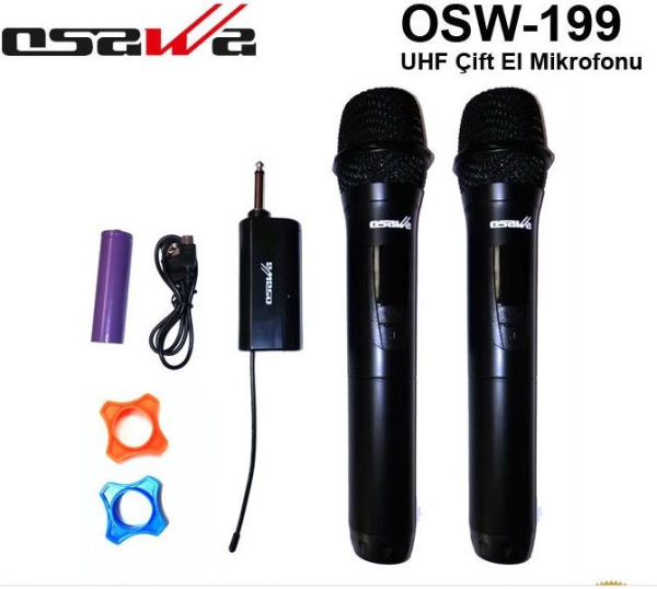 OSAWA OSW-199 ÇİFT EL MİKROFONU JAK TİPİ