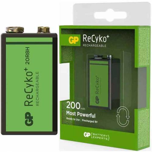 GP 200 MAH 9 V ŞARJLI PİL 1 ADET FİYATIDIR