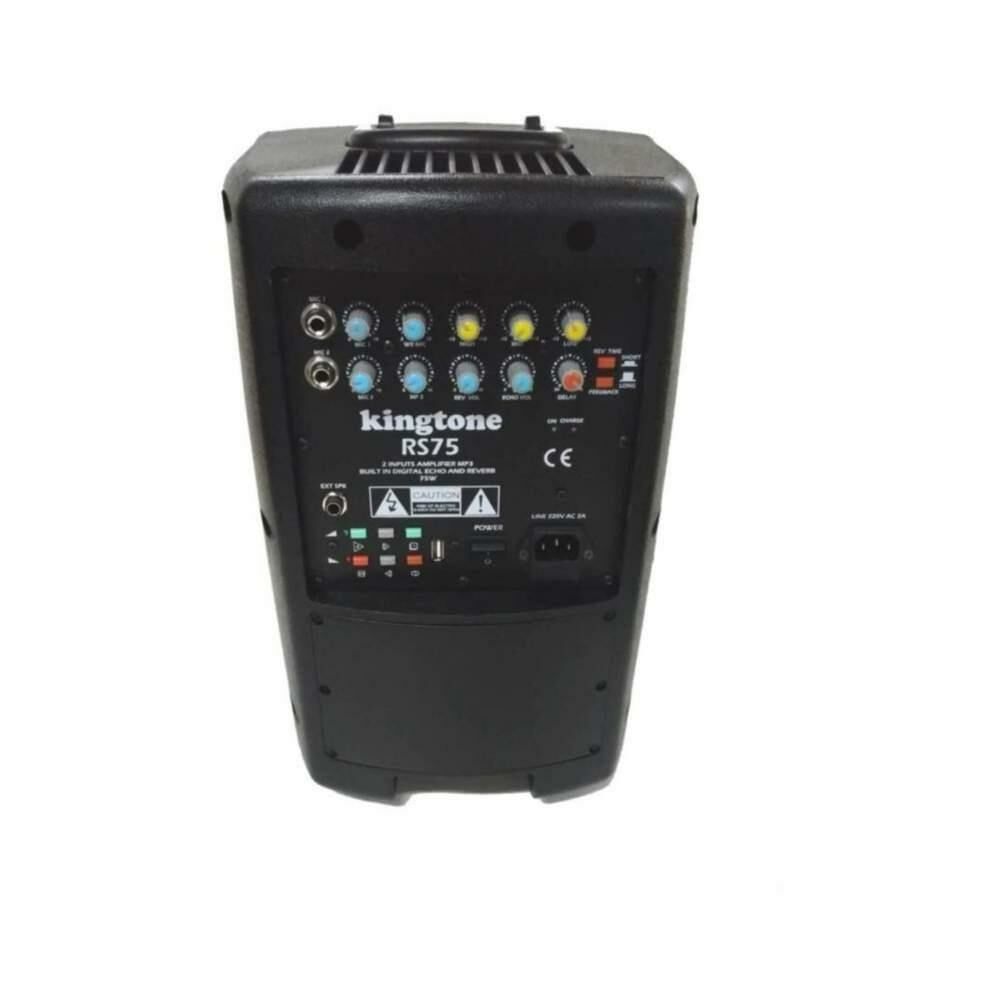 ATAK RS 75 BT+USB-8 INÇ 75 WATT-1 ADET TELSİZ EL MİKROFONLU ŞARJLI ANFİ
