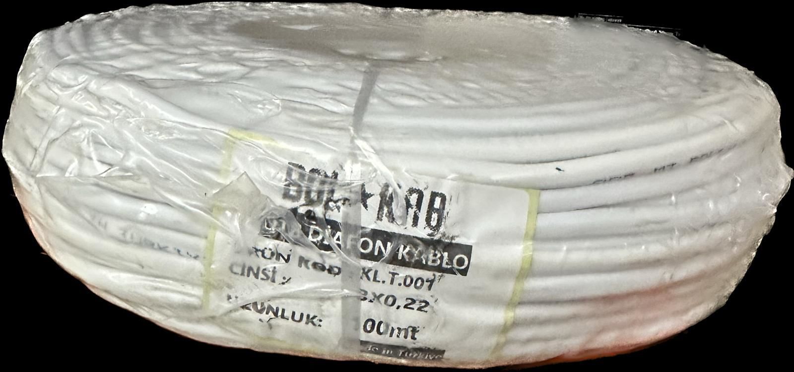 BOLKAB DT 8 DİAFON KABLOSU CCA 8X0.22 MM