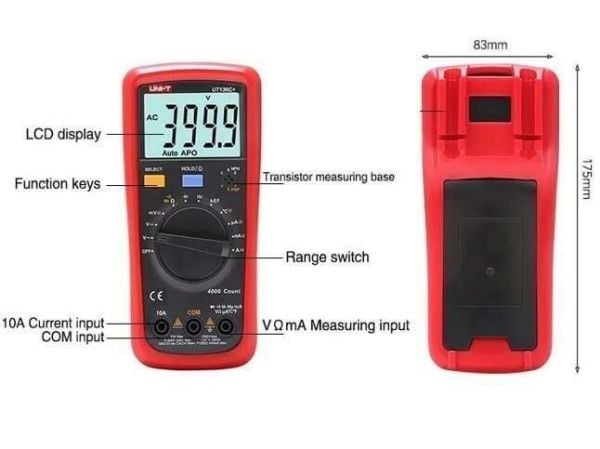 UNI-T UT136C+ DİJİTAL MULTİMETRE ÖLÇÜ ALETİ