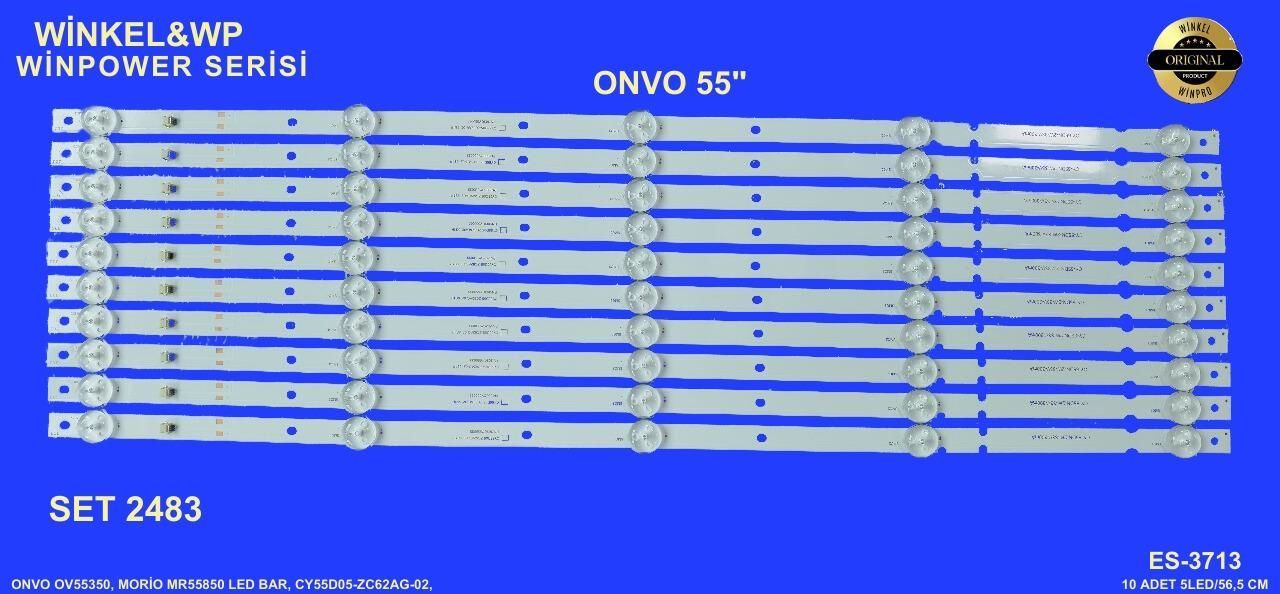 LCD LED-2483 TAKIM 10 LU-OV55350,MR55850, CY55D05-ZC62AG-02,303CY550033-WİNKEL