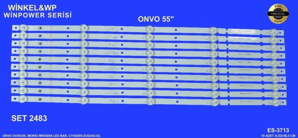 LCD LED-2483 TAKIM 10 LU-OV55350,MR55850, CY55D05-ZC62AG-02,303CY550033-WİNKEL