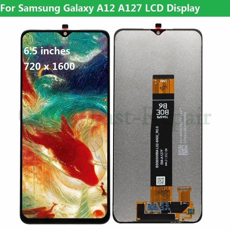 TELEFON EKRANI SAMSUNG A12 NACHO A12 2021 A12S A127F ÇITALI SERVİS ORJİNALİ