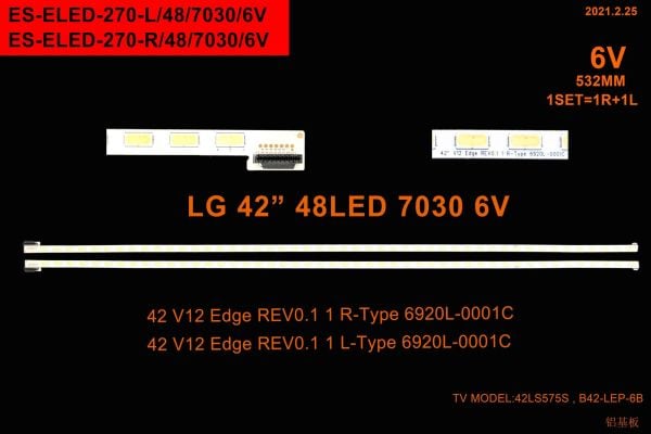LCD LED-2366-2 Lİ TAKIM-42 V12 EDGE-LC420EUD-SN042DLD182--ELED270-WİNKEL